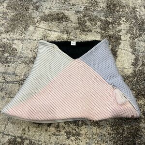16. lululemon athletica Asymmetrical Pink and Gray neck warmer